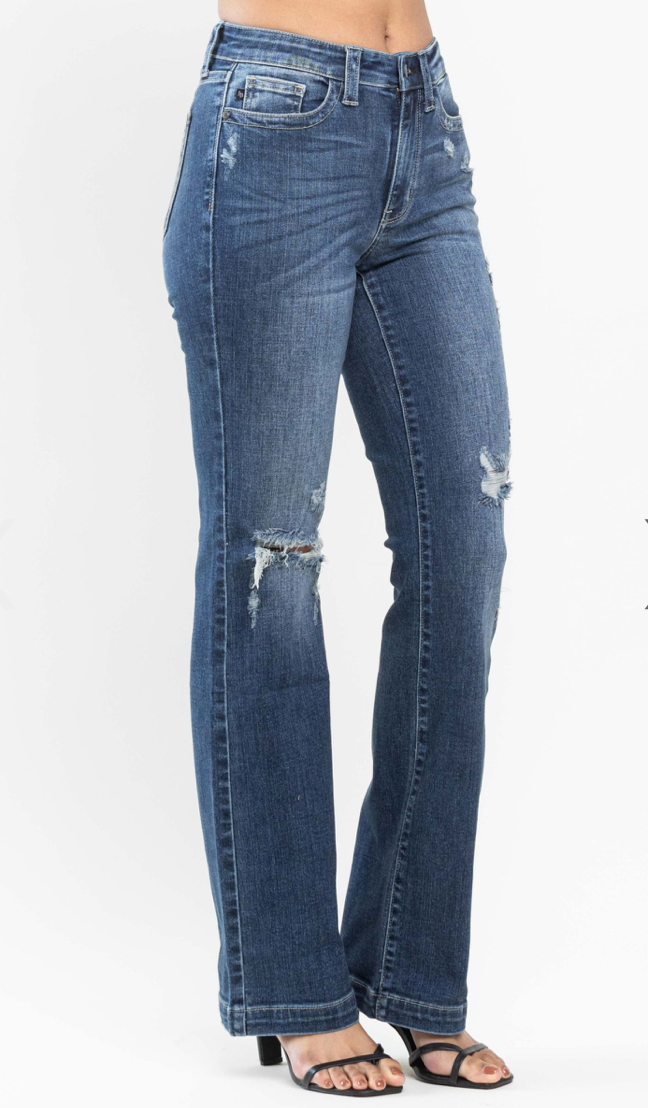 Judy Blue Jeans - Mid Rise Destroyed Bootcut