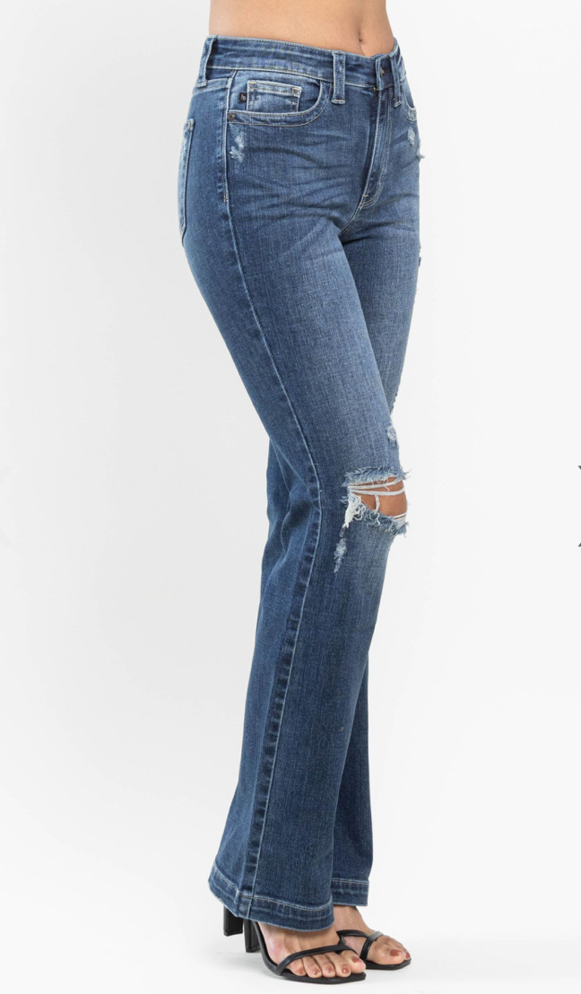 Judy Blue Jeans - Mid Rise Destroyed Bootcut