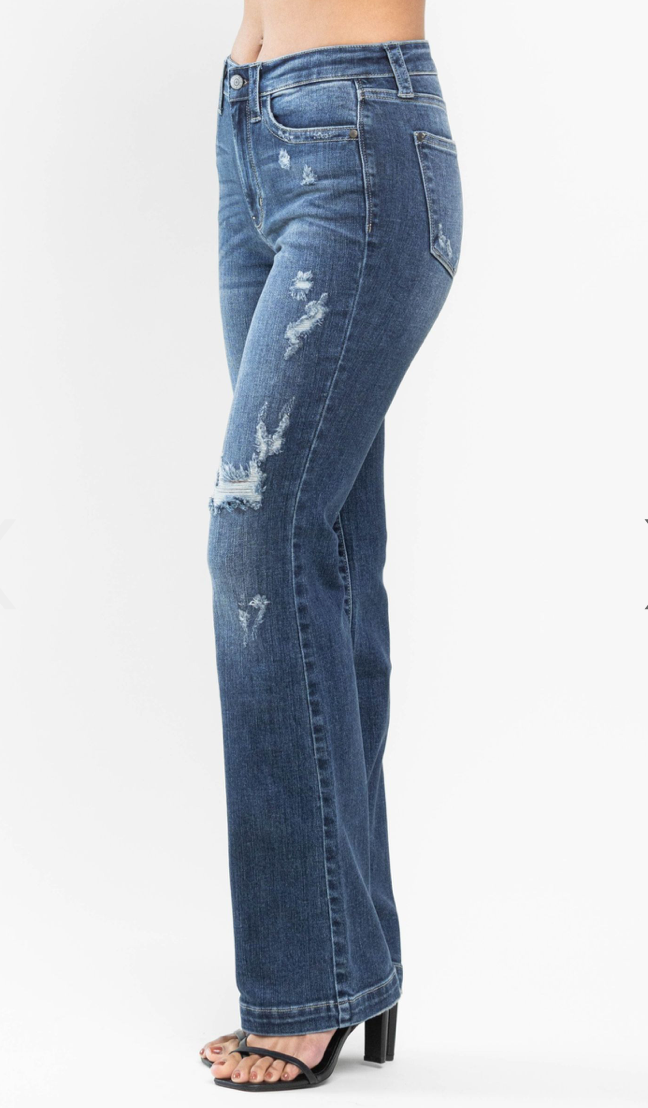 Judy Blue Jeans - Mid Rise Destroyed Bootcut