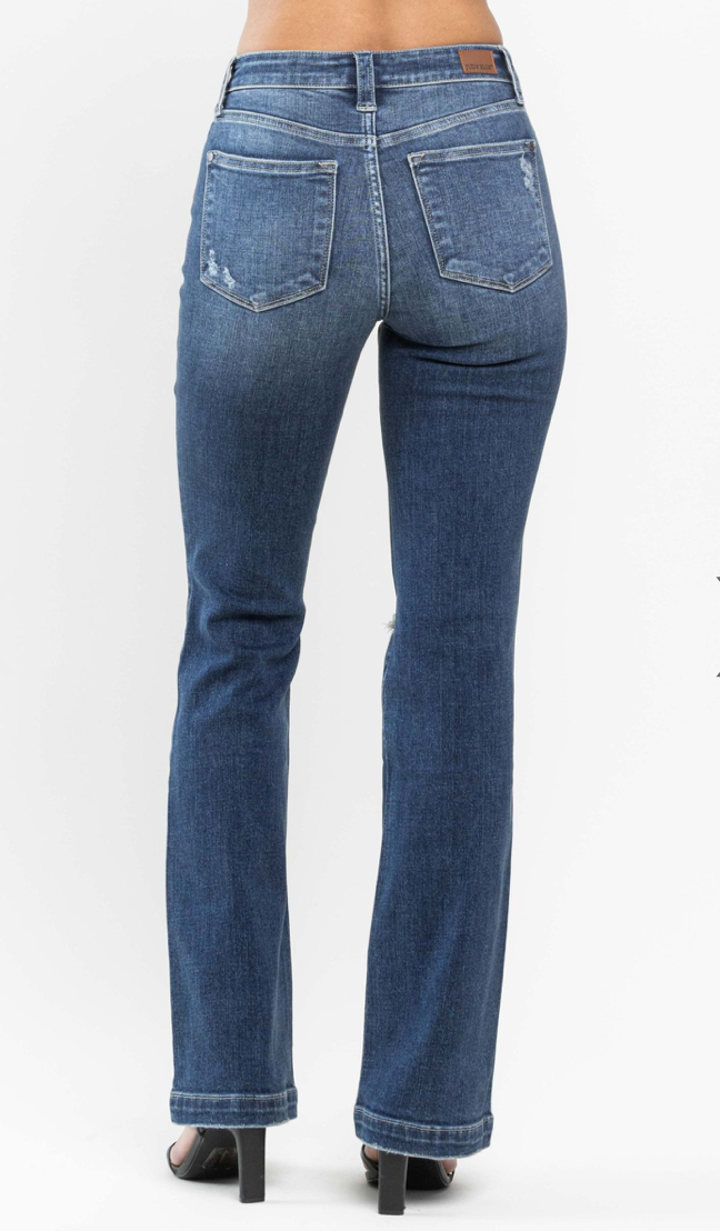 Judy Blue Jeans - Mid Rise Destroyed Bootcut