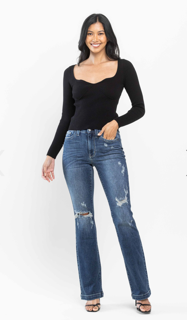 Judy Blue Jeans - Mid Rise Destroyed Bootcut