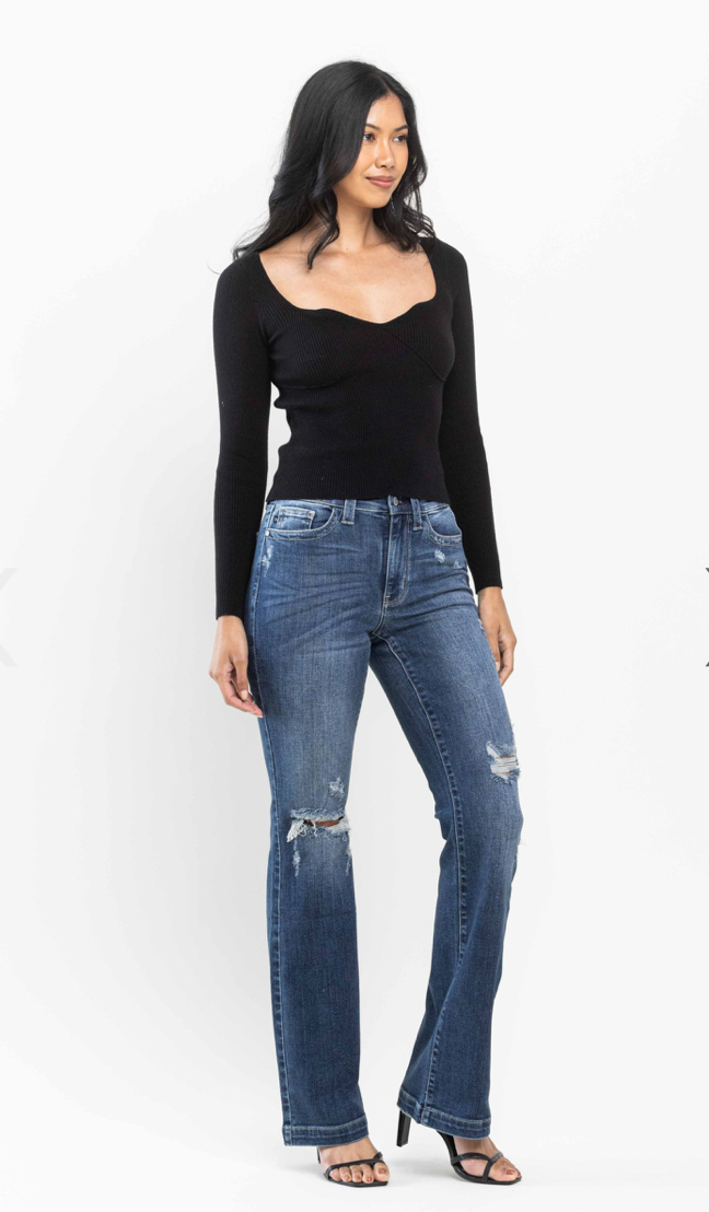 Judy Blue Jeans - Mid Rise Destroyed Bootcut