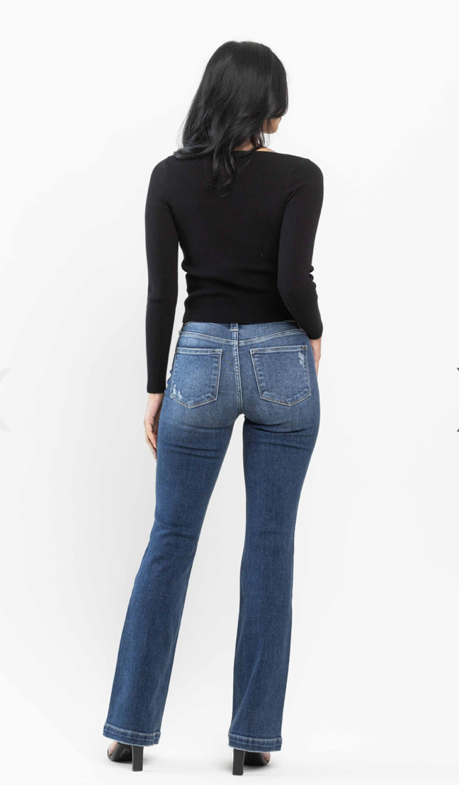 Judy Blue Jeans - Mid Rise Destroyed Bootcut