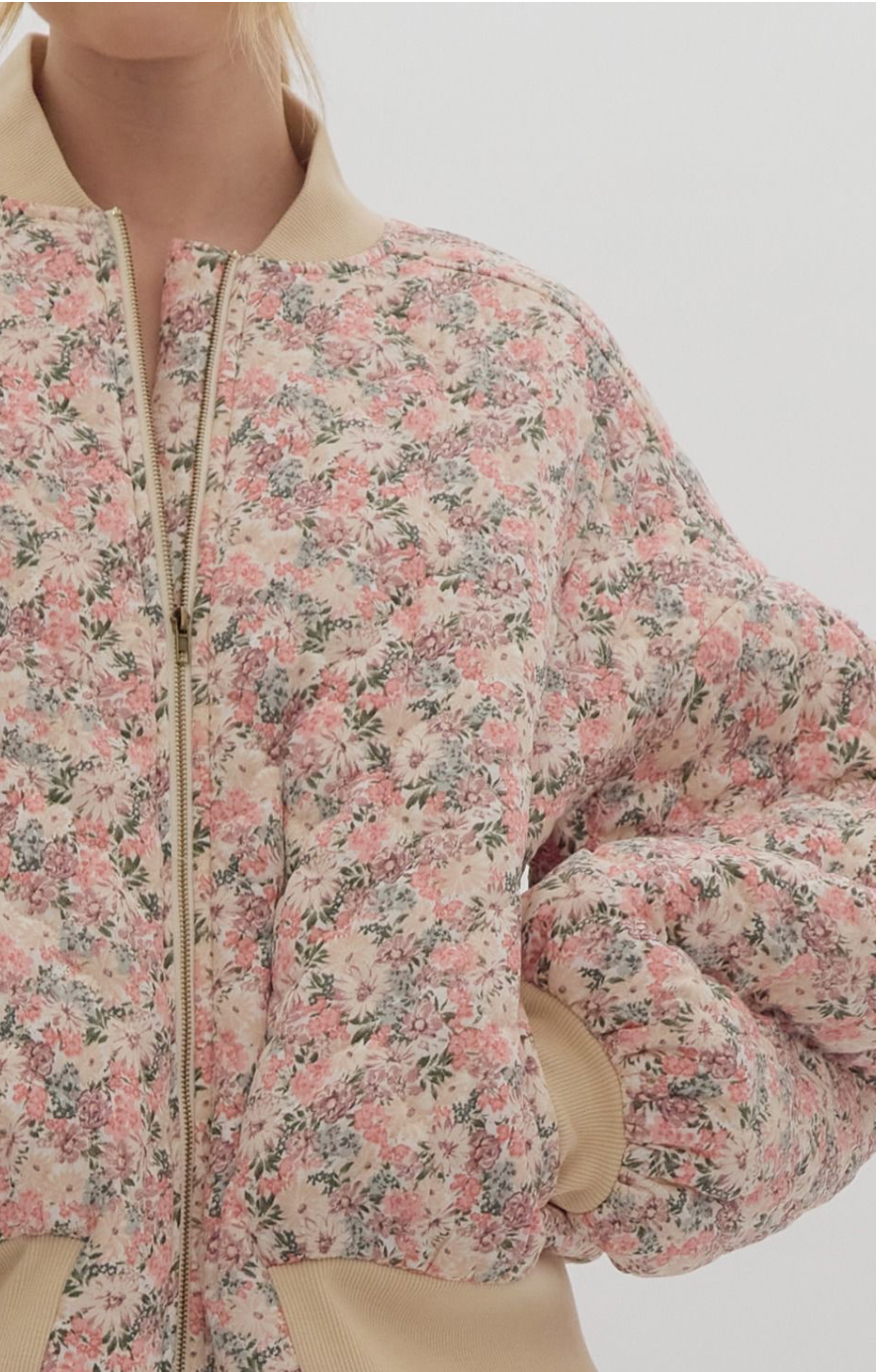 Riley Floral Zip Up Jacket