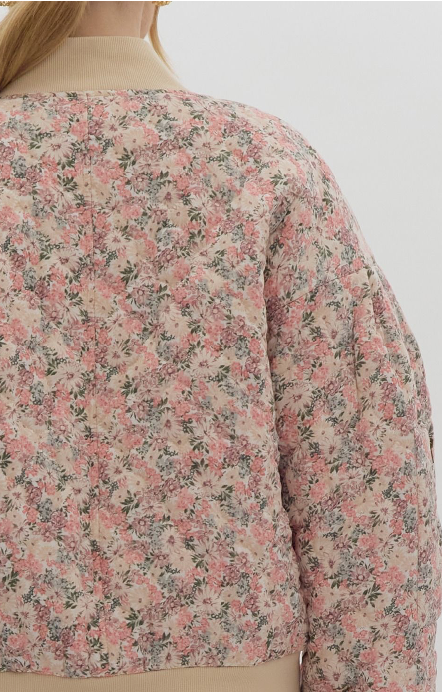 Riley Floral Zip Up Jacket