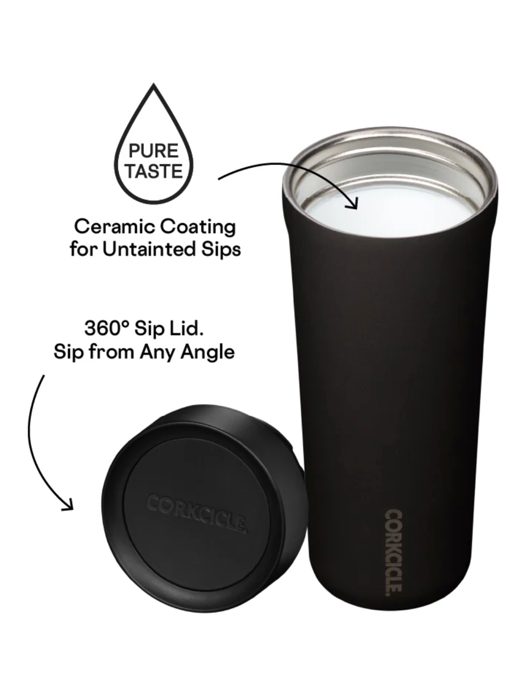 Corkcicle 17oz Commuter Cup (2 colors)