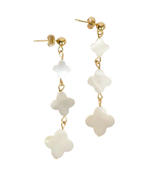 Floral Mother of Pearl Earrings