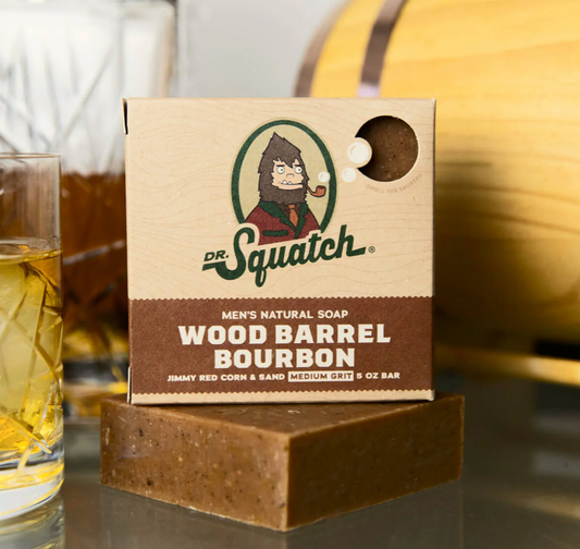 Dr. Squatch Wood Barrel Bourbon Bar Soap