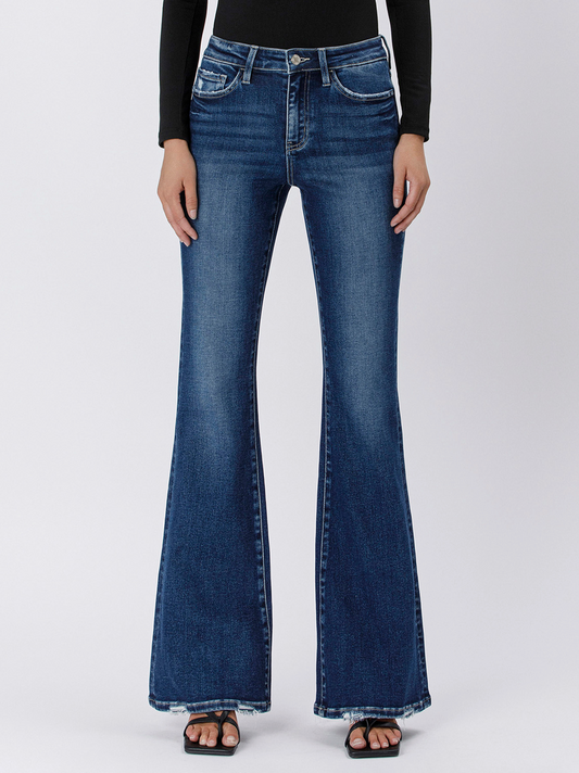 Laken | Lovervet High Rise Full Length Flare Jeans