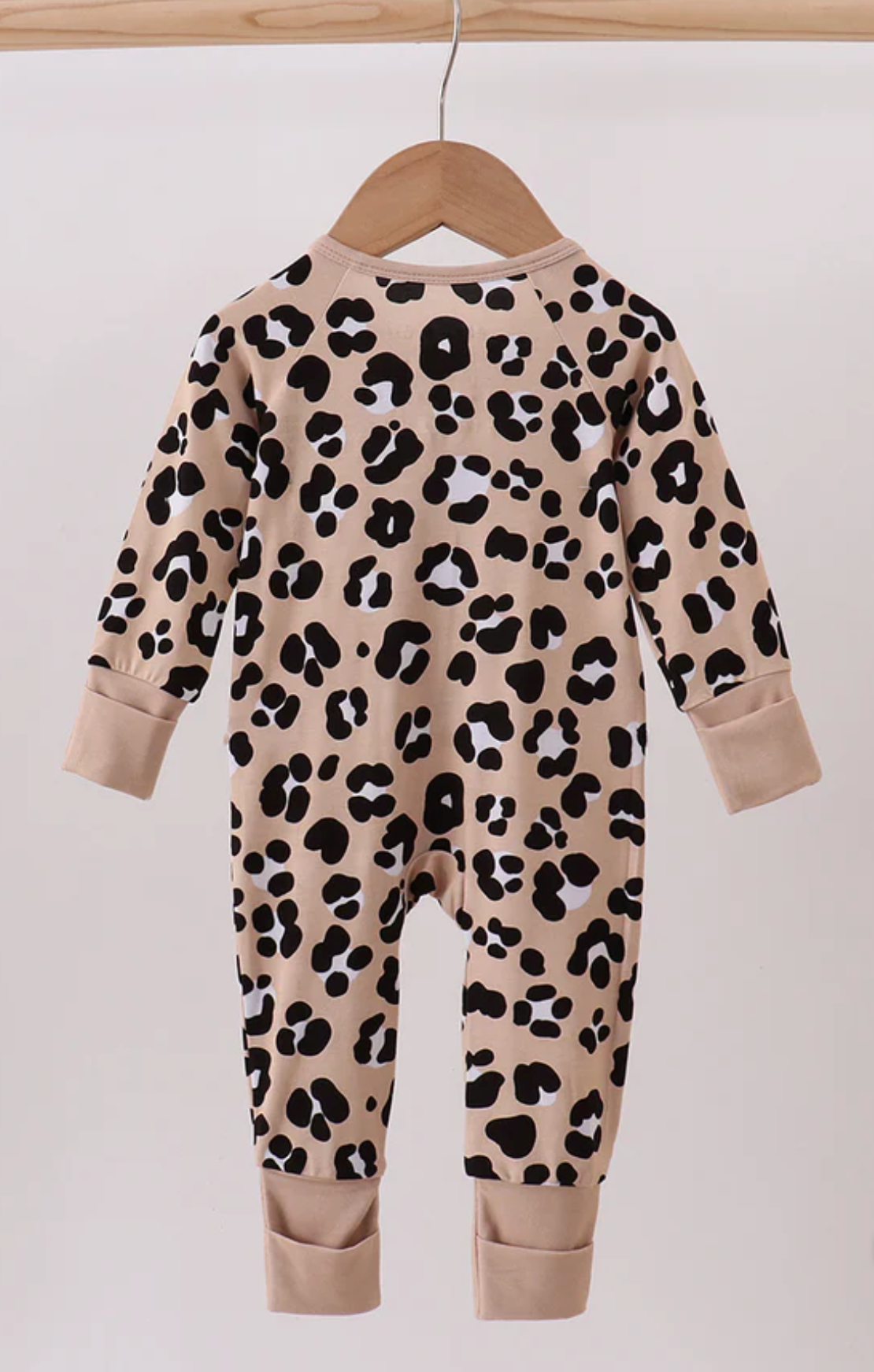 Leopard Bamboo Ruffle Romper