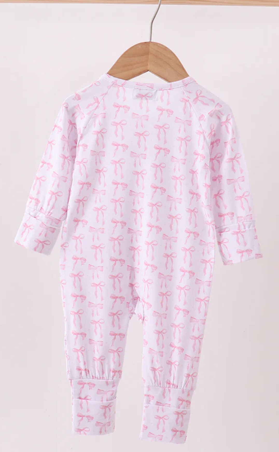 Tiny Bows Bamboo Ruffle Romper