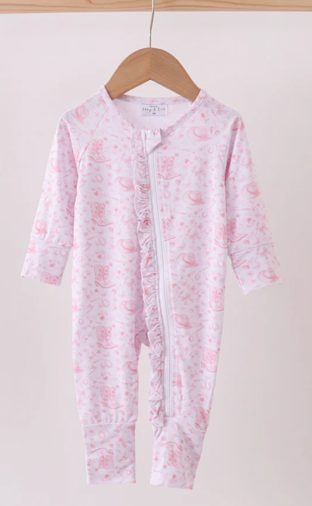 Boots & Cowboy Hats Bamboo Ruffle Romper