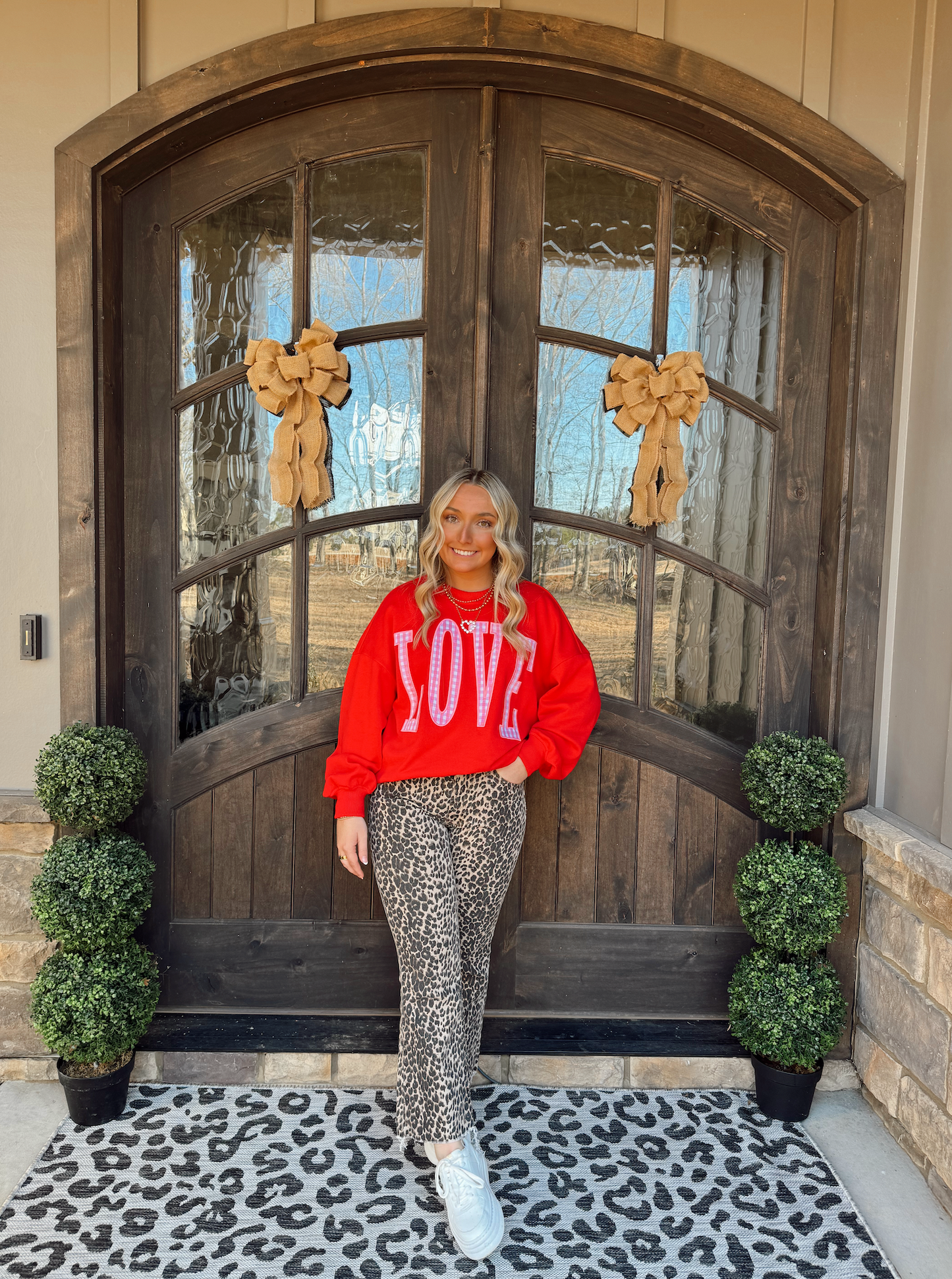 Georgia | Leopard High Rise Distressed Crop Flare