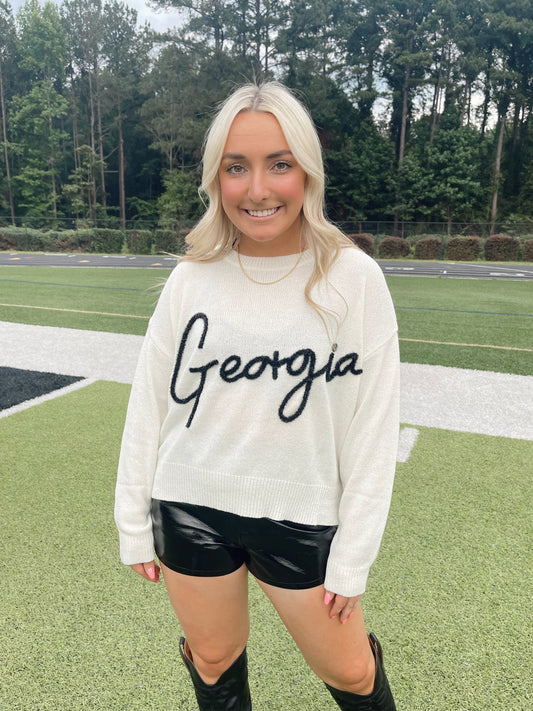 "Georgia" Tinsel Sweater