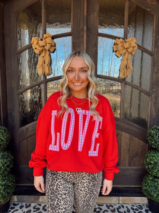 Red LOVE Sweater