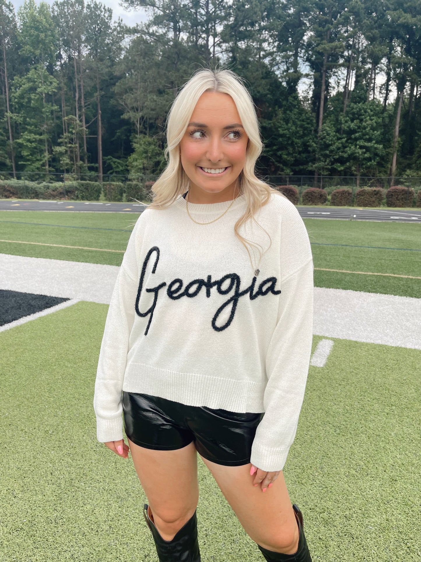 "Georgia" Tinsel Sweater