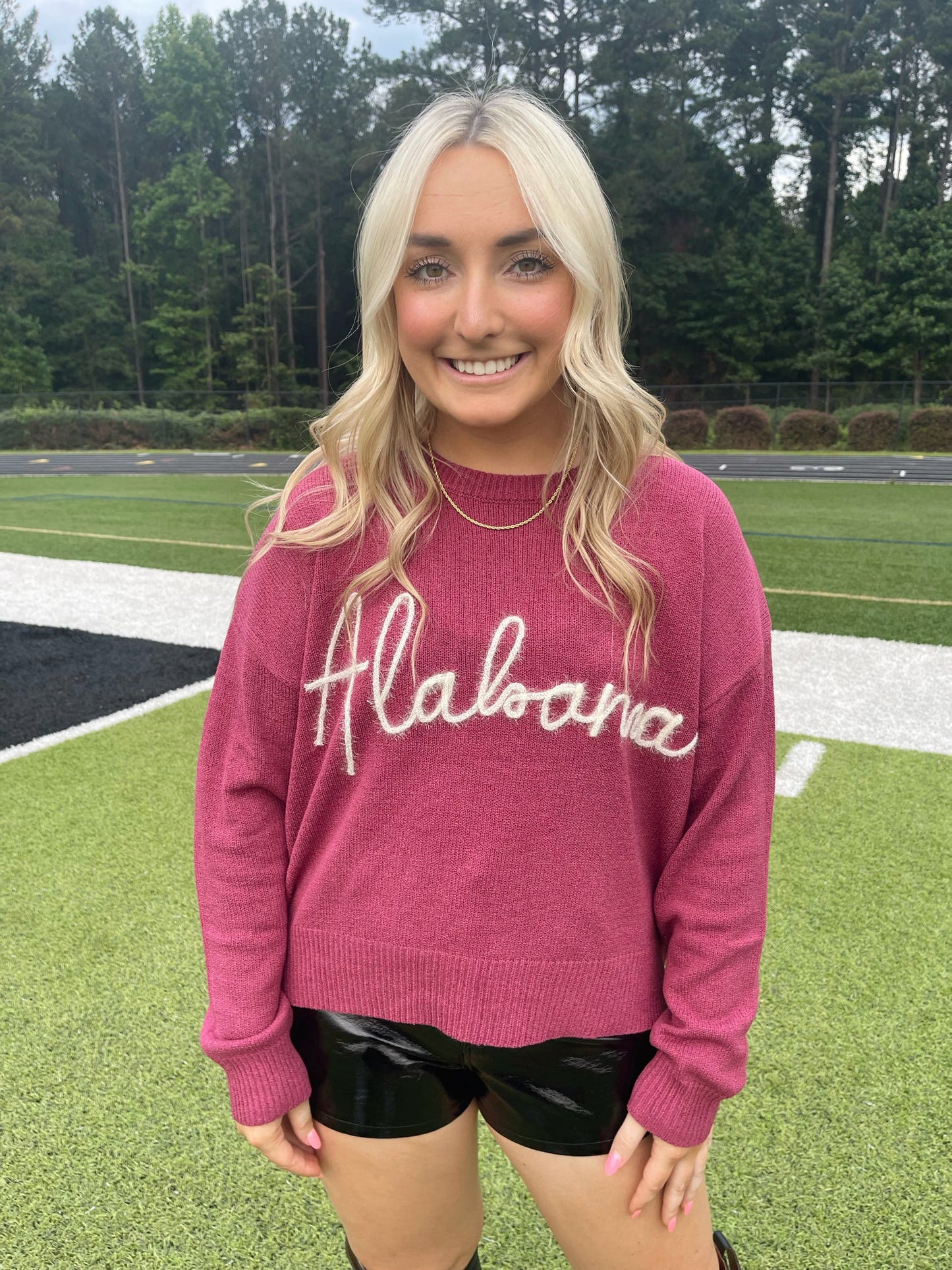 "Alabama" Tinsel Sweater