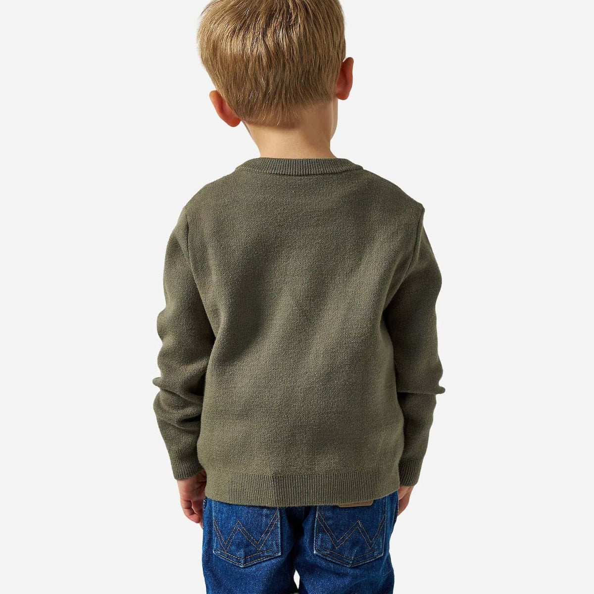 Burlebo Youth Cabin Sweater | Olive Duck