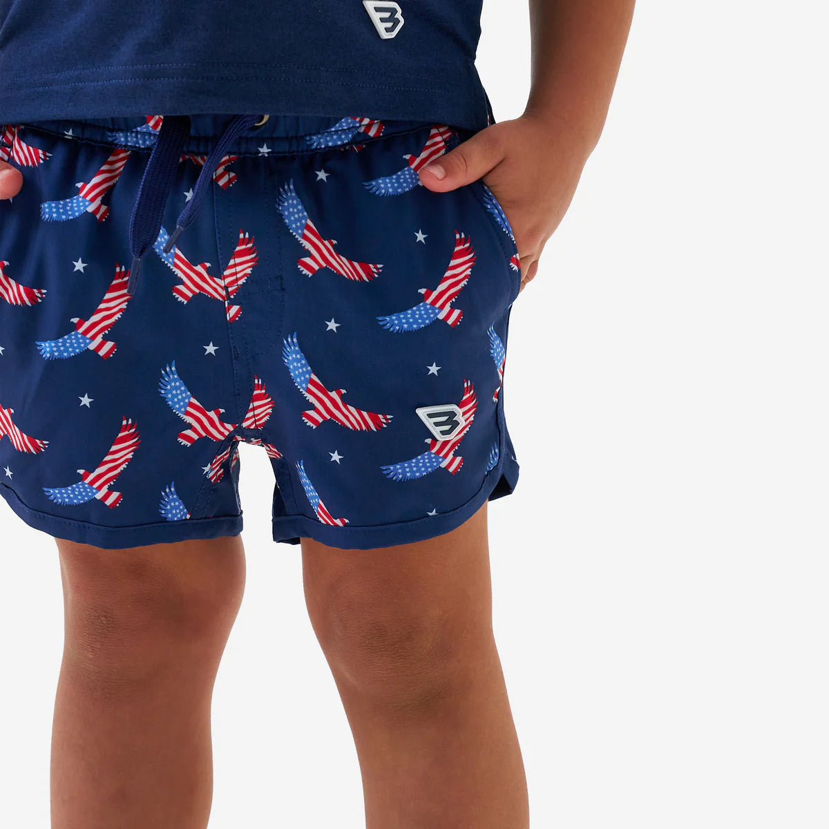 Burlebo Youth Swim Trunk | USA Eagle