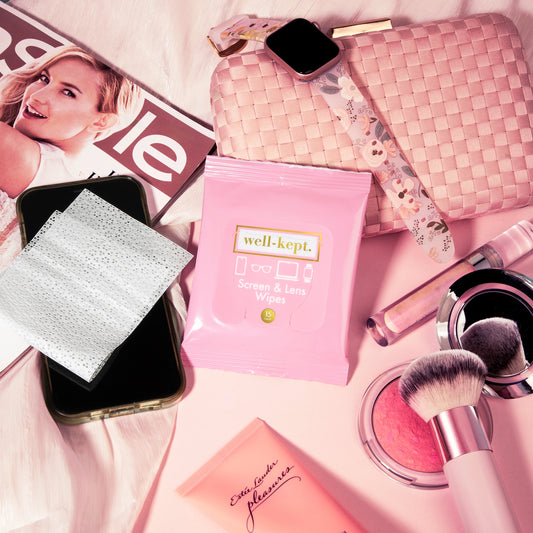 Well Kept Pink Slate Screen & Lens Wipes