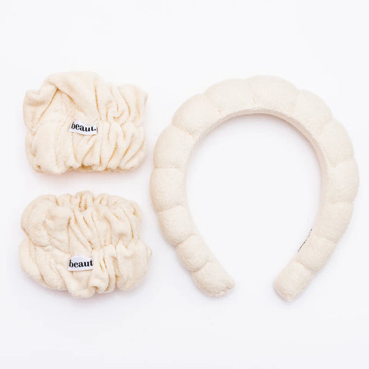 Beaut. Nude Bubble Headband + Wristband Set