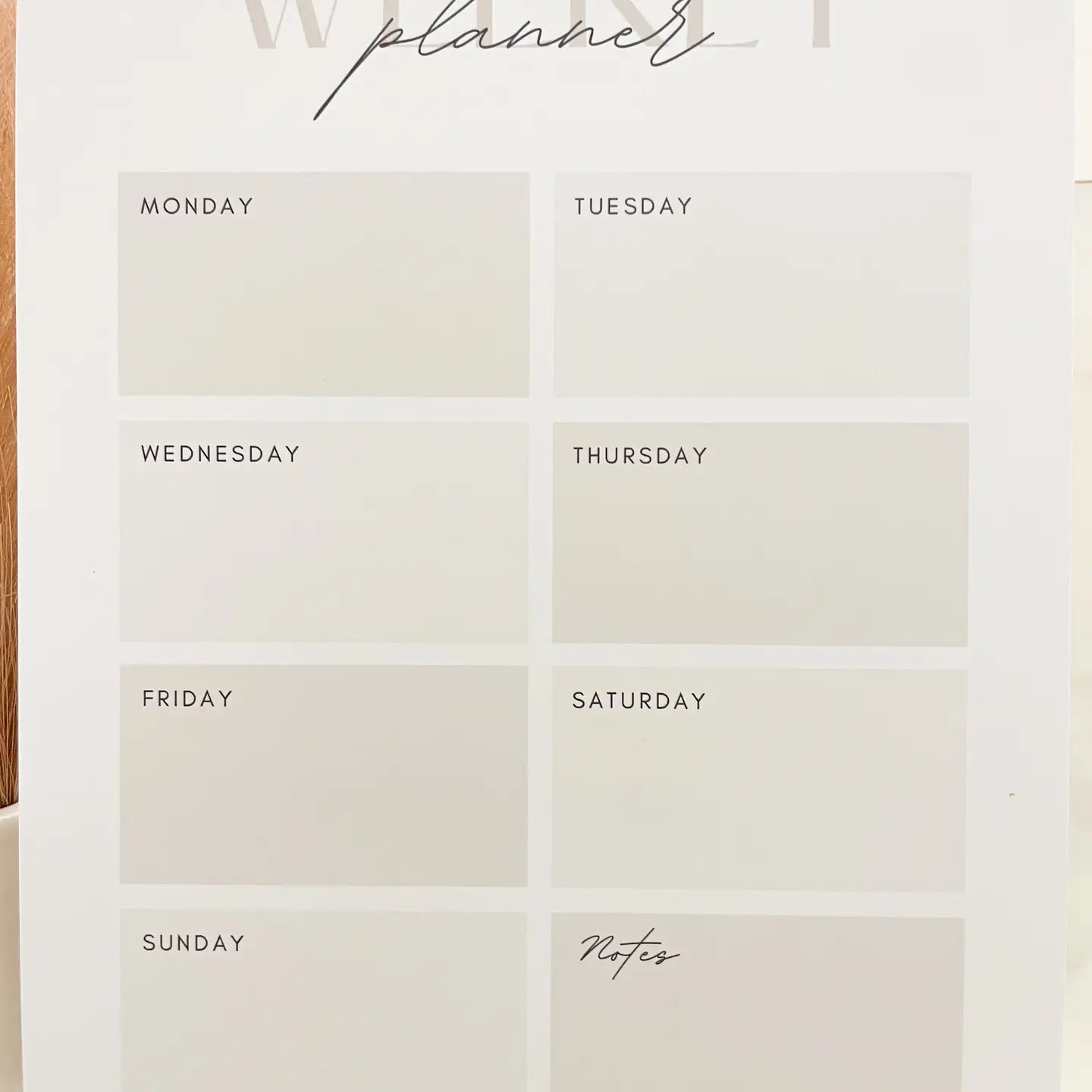 Trendy Weekly Planner Notepad