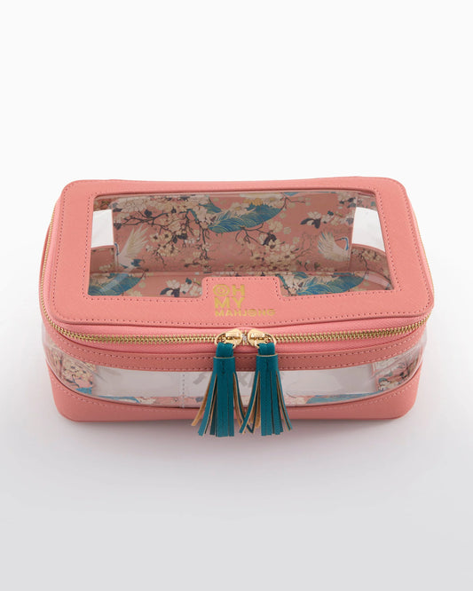 Oh My Mahjong | Coral Tile Storage Bag