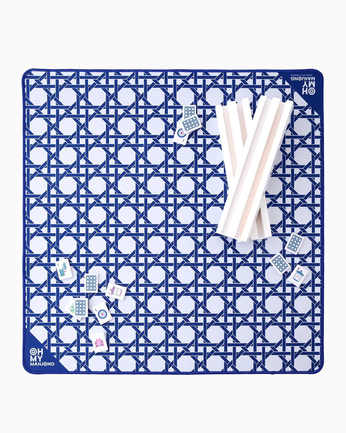 Oh My Mahjong | Mini Blue Cane Mat