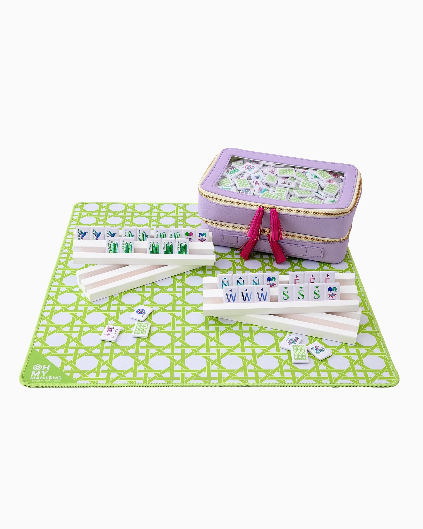 Oh My Mahjong | Mini Green Cane Mat