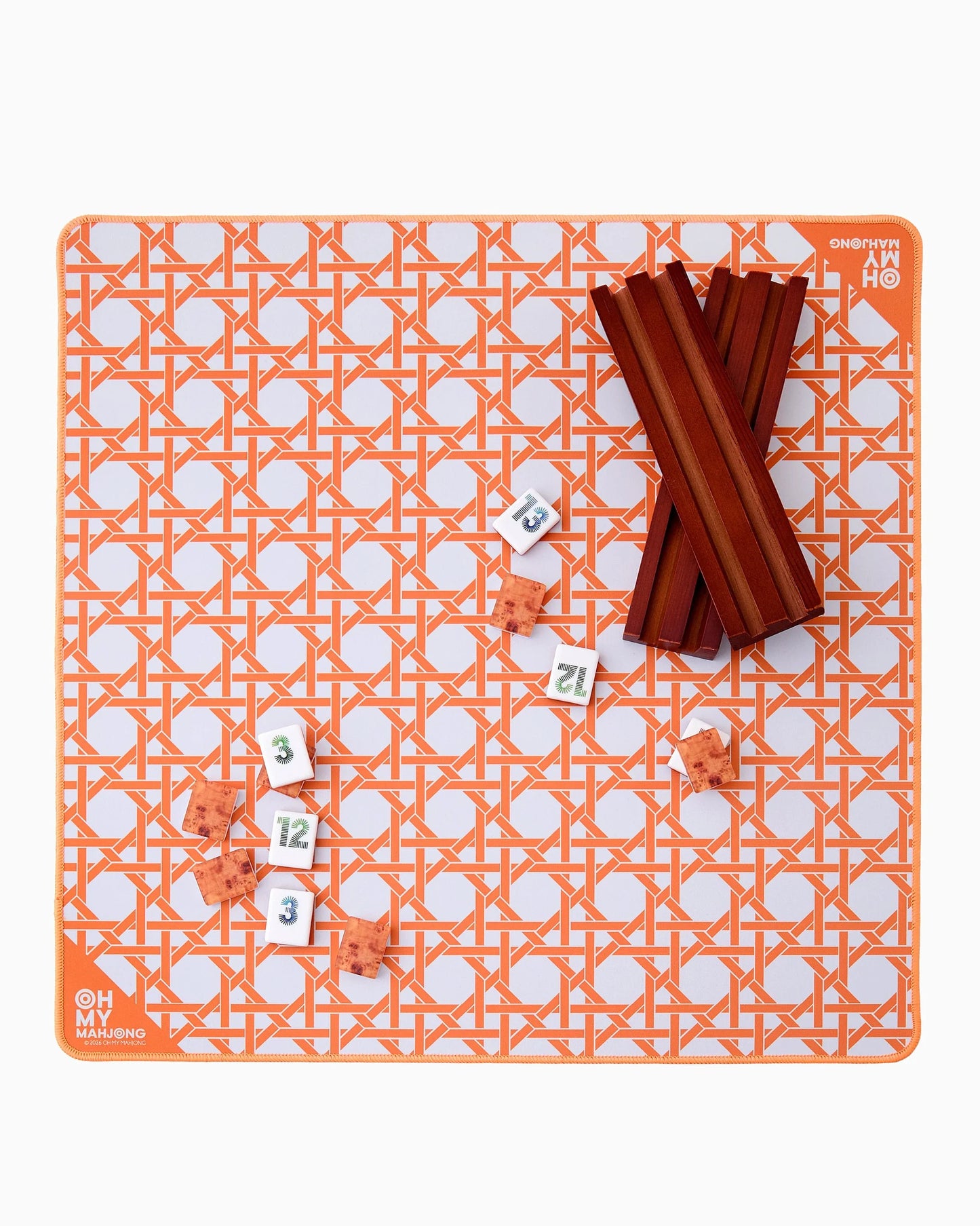 Oh My Mahjong | Mini Orange Cane Mat