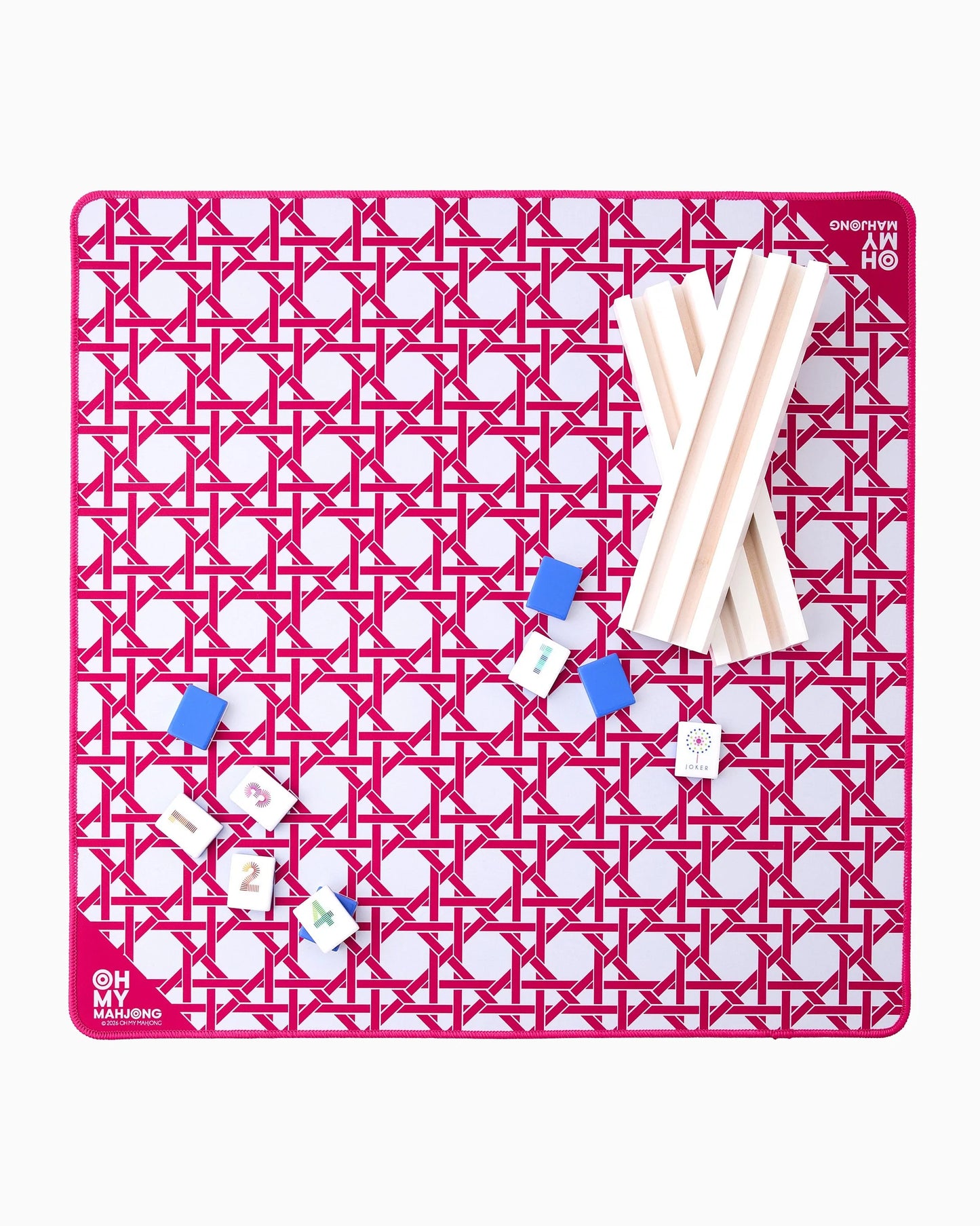 Oh My Mahjong | Mini Pink Cane Mat