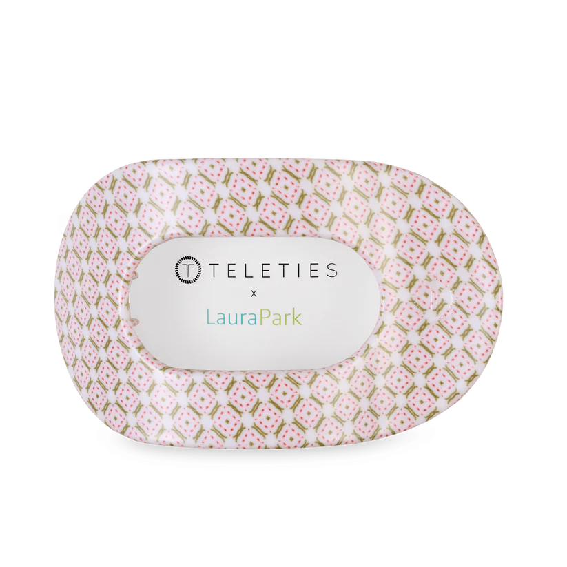 Teleties Flat Clip | Laura Park Pine & Pearl