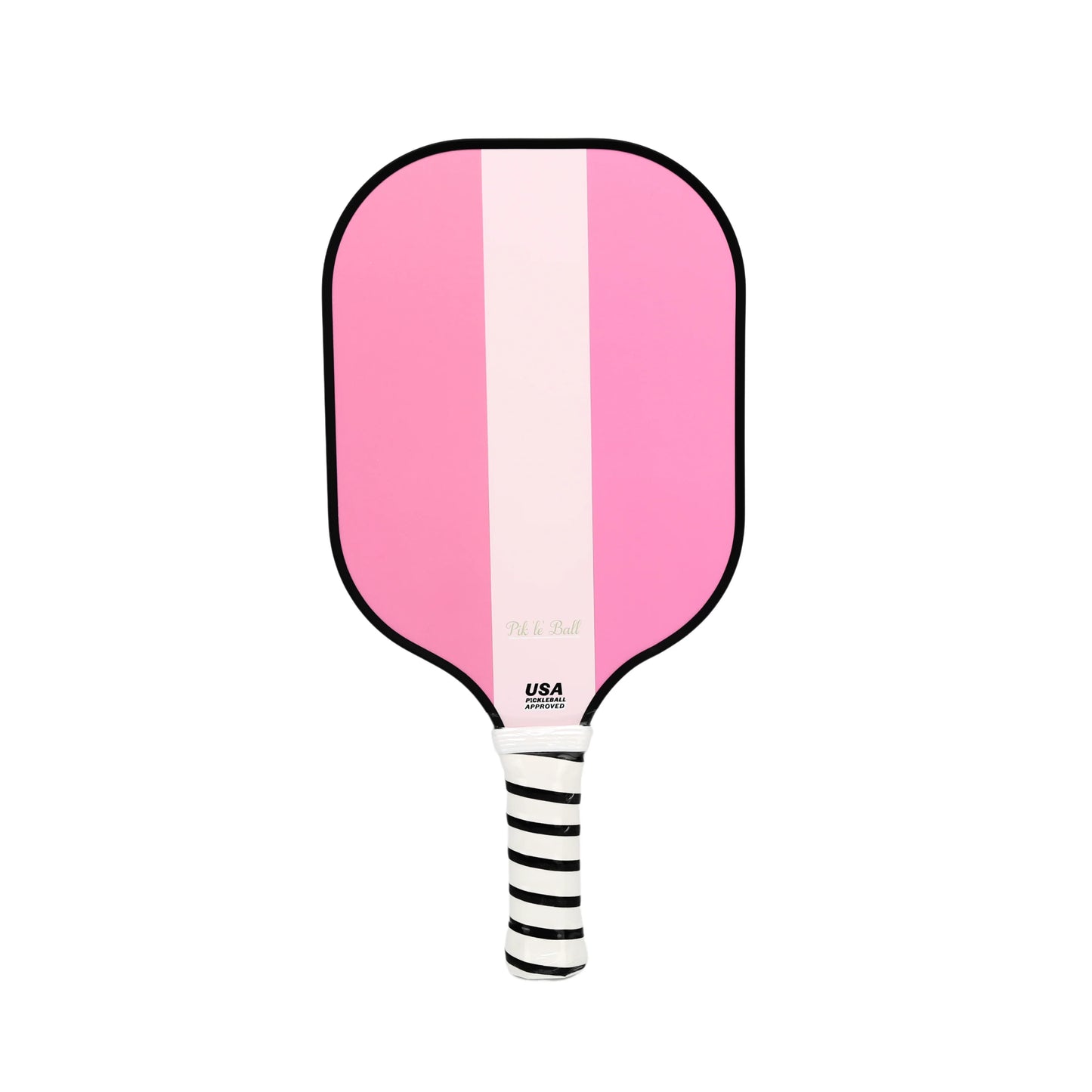 Pink Stripe Carbon Fiber Pickleball Paddle (USAPA Approved)