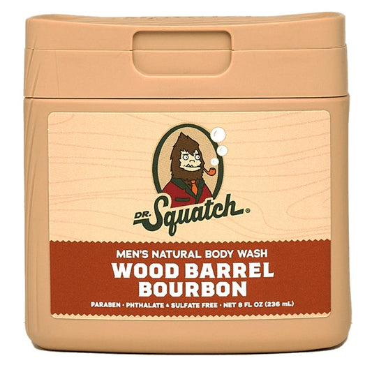 Dr. Squatch Wood Barrel Bourbon 8oz Body Wash
