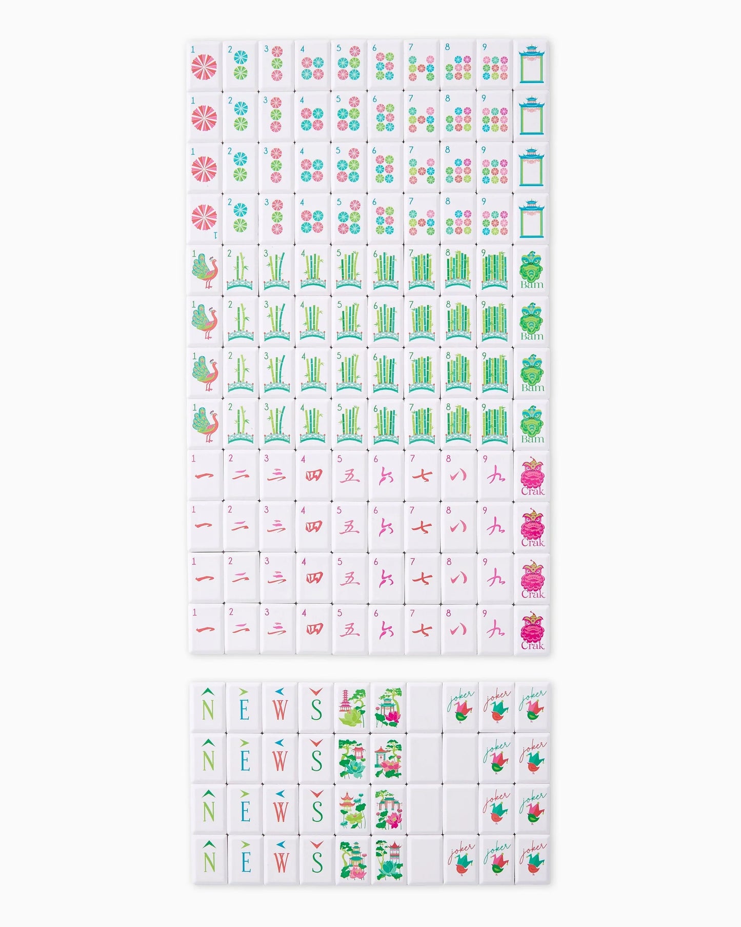 Oh My Mahjong | Sunburst Debutante Tile Set