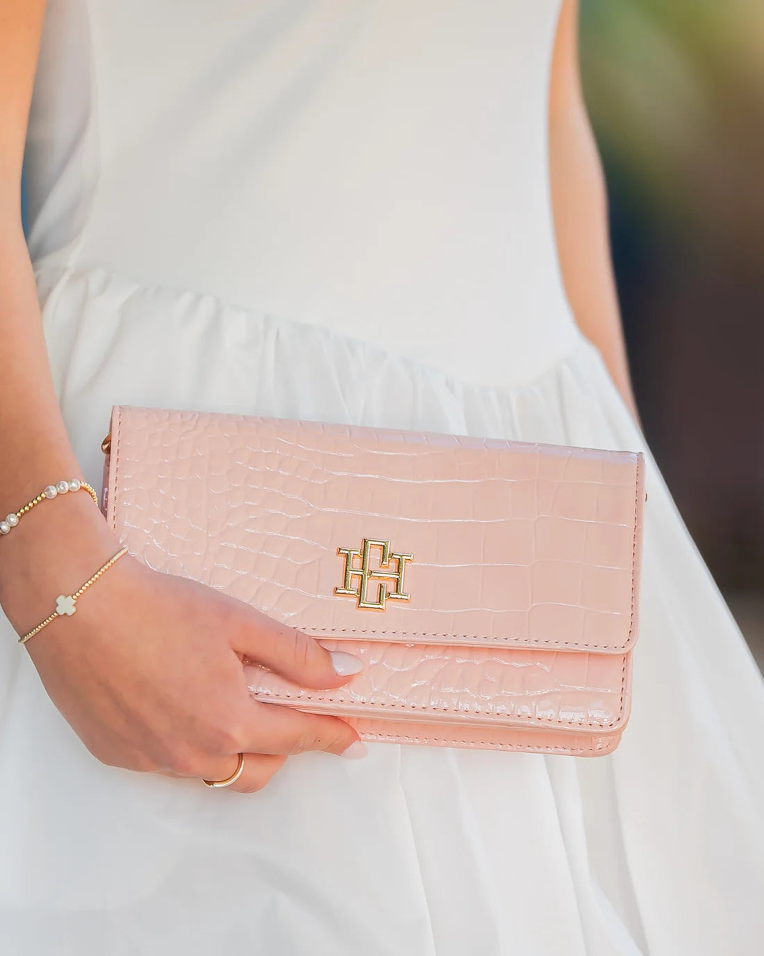 Brynleigh Clutch/Crossbody | Blush Patent EC
