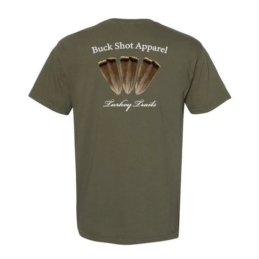 Buck Shot Turkey Trails Pocket T-Shirt